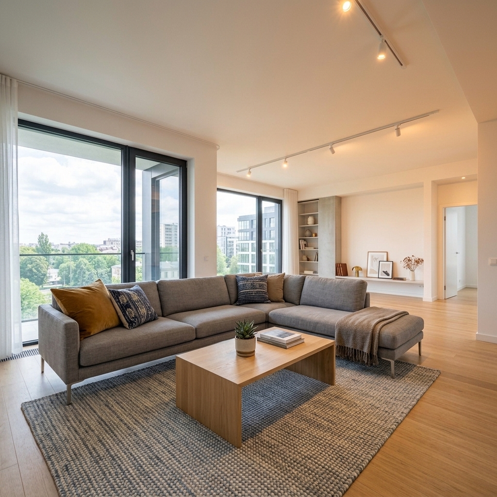 NestReal AI Real Estate virtual staging furniture interior design output
